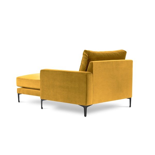 Rumen žametni ležalnik Kooko Home Harmony, desni kot-image-3