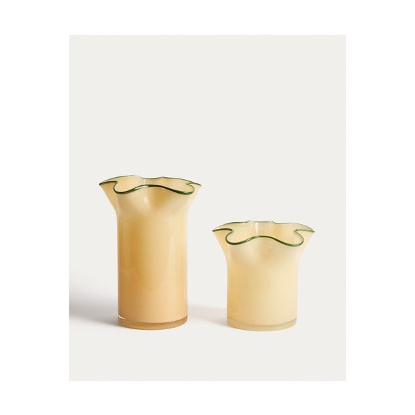 Rumena steklena vaza (višina 19,5 cm) Endasi – Kave Home-image-3