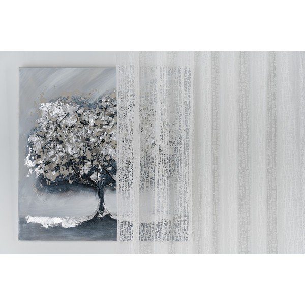 Bela prosojna zavesa 140x260 cm Lisandra – Mendola Fabrics-image-3