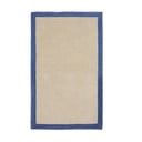 Modra/bež bombažna preproga 90x150 cm Nalim – Kave Home
