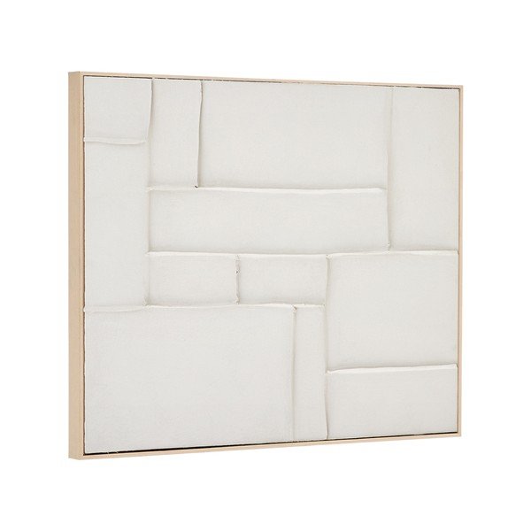 Ročno naslikana/3D slika z okvirjem/na platnu 80x100 cm Klis – Kave Home-image-3