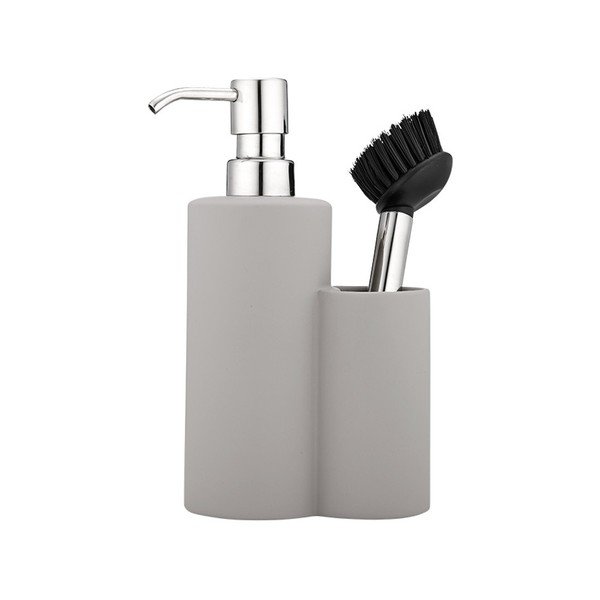 Ladelle Classic Grey Dozator za milo s krtačo
