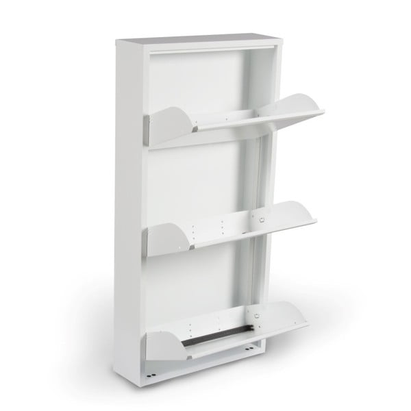 Bela stojala za čevlje s 3 izvlečnimi policami Evergreen House Alias-image-1