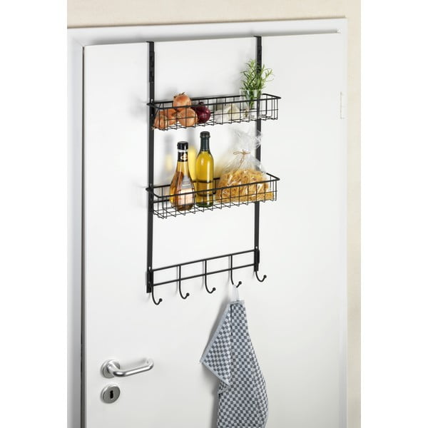 Viseča polica Wenko Rack Black Door Hanging Shelf-image-1