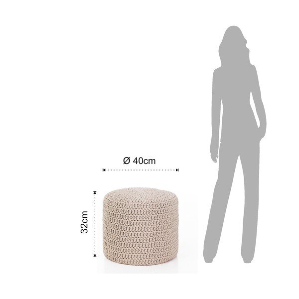 Tomasucci Izberite kremast puf, ø 40 cm-image-2