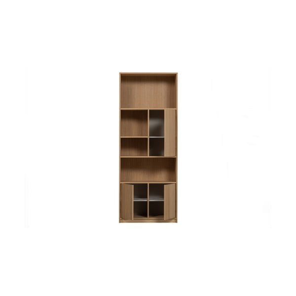 Modularna knjižna polica v hrastovem dekorju v naravni barvi 77x199 cm Modulair – vtwonen-image-3
