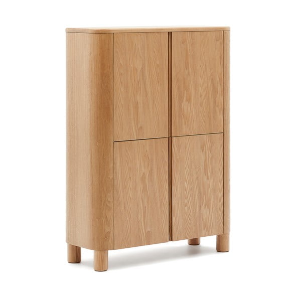 Omarica v jesenovem dekorju v naravni barvi 100x134x40 cm Salaya – Kave Home-image-2