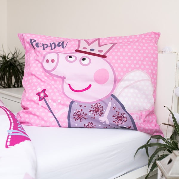 Roza otroška bombažna posteljnina Jerry Fabrics Peppa Pig, 140 x 200 cm-image-3