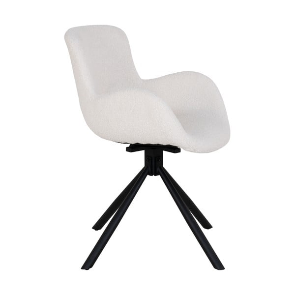 Beli oblazinjeni jedilni stoli v kompletu z nasloni za roke 2 ks Amorim – House Nordic-image-4