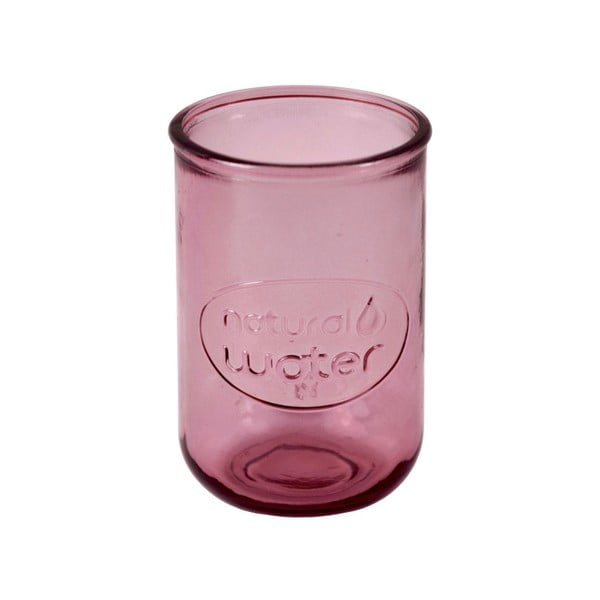 Rožnata reciklirana steklena posoda Ego Dekor Voda, 0,4 l