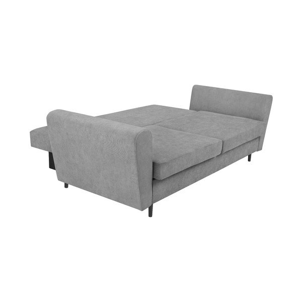 Siva trisedežna raztegljiva sedežna garnitura s shranjevanjem Cosmopolitan Design Lyon-image-4