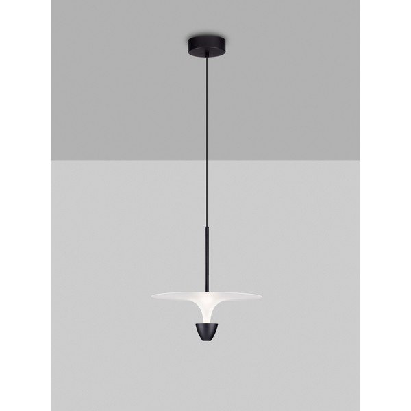Mat črna aluminijasta LED viseča svetilka ø 34 cm Topio – Nova Luce-image-3
