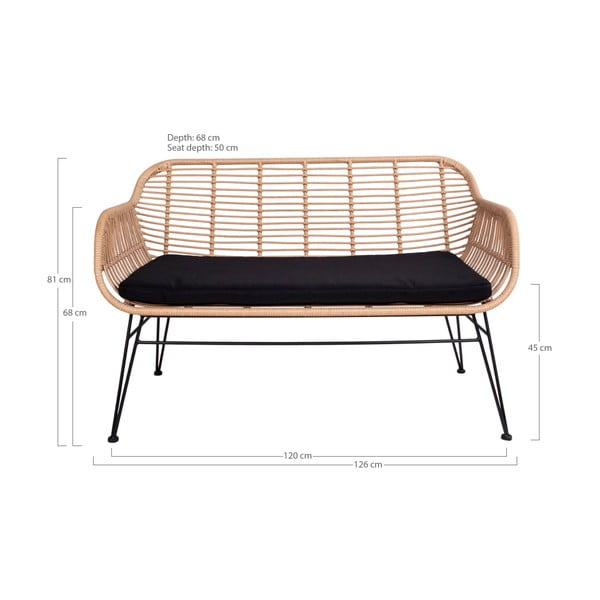 Vrtni kavč iz ratana House Nordic Trieste-image-4