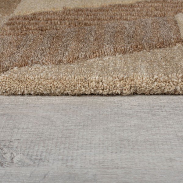 Rjava ročno tkana volnena preproga 200x290 cm Moda Asher – Flair Rugs-image-4