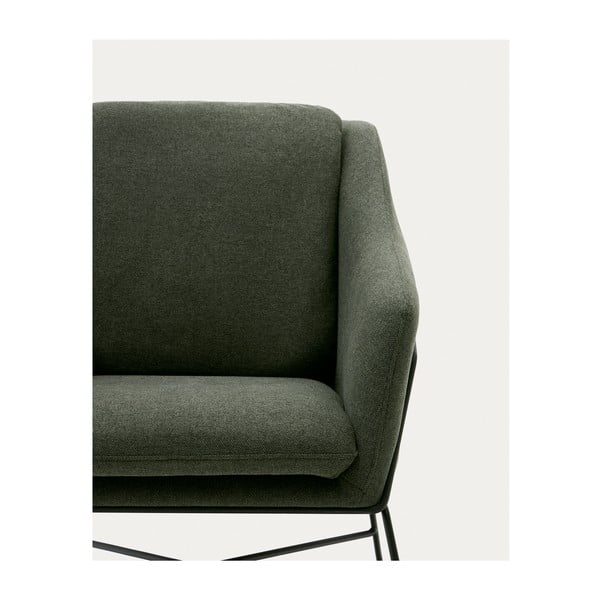 Zelen fotelj Brida – Kave Home-image-1