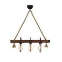 Lesena stropna viseča svetilka Demir, 3 žarnice