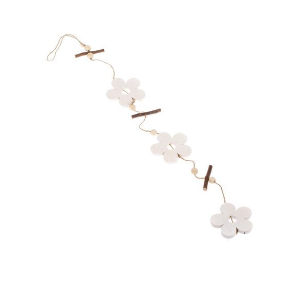 Viseča lesena dekoracija Dakls Romantico Flower