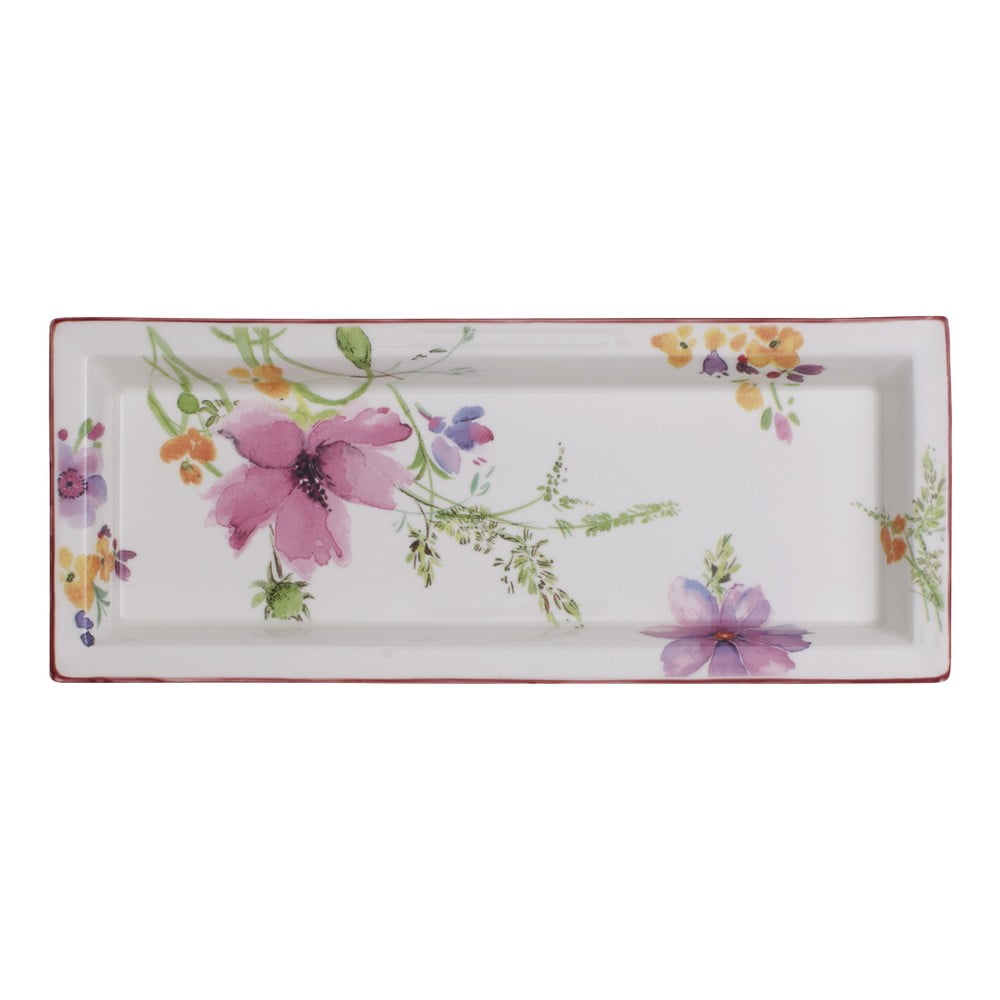 Porcelanast servirni pladenj z motivom cvetja Villeroy & Boch Mariefleur Gifts