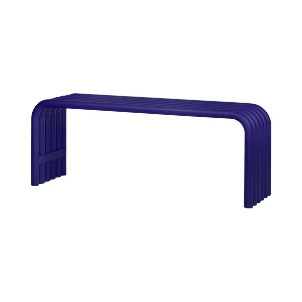 Modra kovinska vrtna klop Nokk – noo.ma