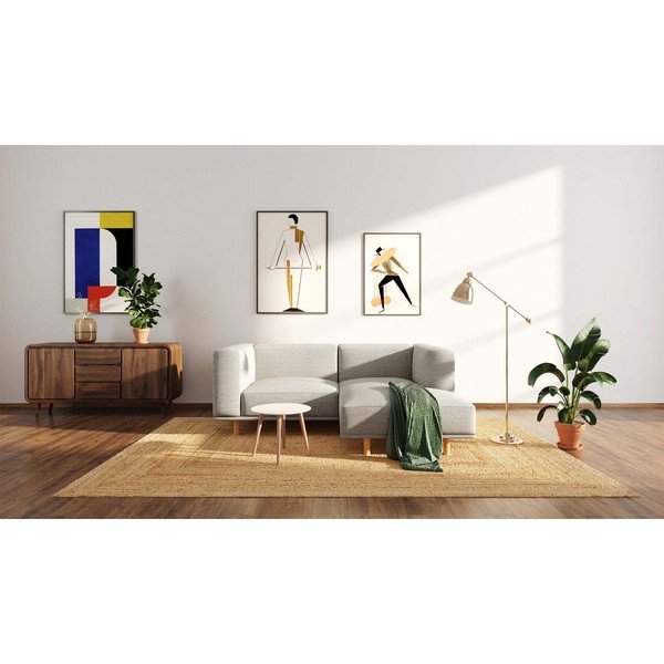 Svetlo siva kotna sedežna garnitura (z desnim kotom) Kukumo – Ame Yens-image-3