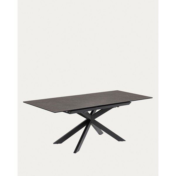 Raztegljiva jedilna miza z dodatno ploščo s keramično ploščo 90x160 cm Atminda – Kave Home-image-3