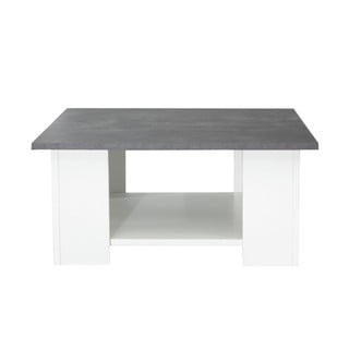 Bela mizica s ploščo v betonskem dekorju 67x67 cm Square - TemaHome France