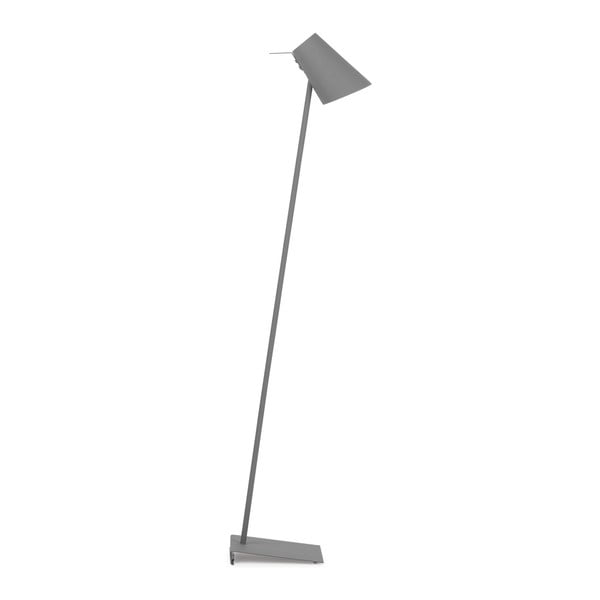 Siva stoječa svetilka s kovinskim senčnikom (višina 140 cm) Cardiff – it's about RoMi