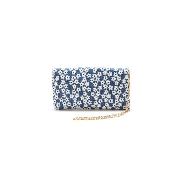 Modra torbica Roberta M Clutch-image-3