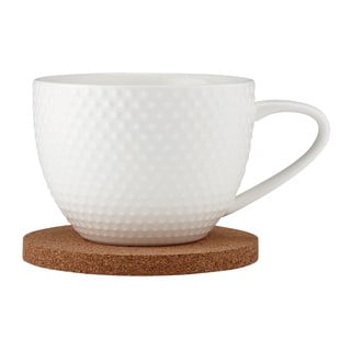 Bela porcelanasta skodelica s podstavkom 350 ml Abode - Ladelle