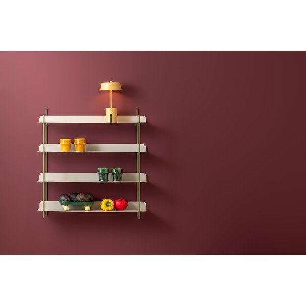 Zelena/siva večnivojska kovinska polica 60 cm Reina Cuatro – PT LIVING-image-3