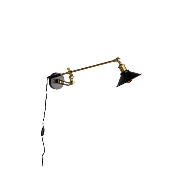 Črna/zlata stenska svetilka Penelope – Dutchbone-image-2