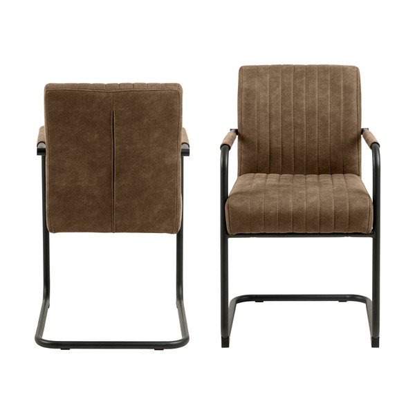 Rjavi jedilni stoli v kompletu 2 ks Adele – Actona-image-3