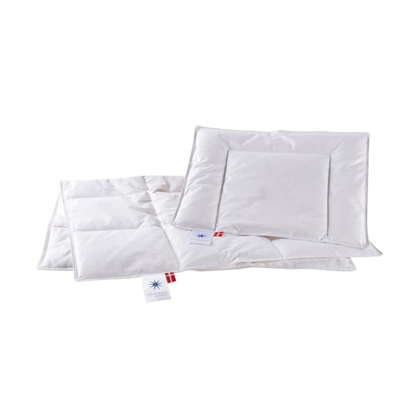 Zimska otroška prešita odeja s polnilom iz perja 67x100 cm Capella Baby – Universe of Sleeping-image-3