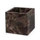 Temno rjav marmorni kopalniški organizator za vatke ali vatirane palčke Marble – Mette Ditmer Denmark