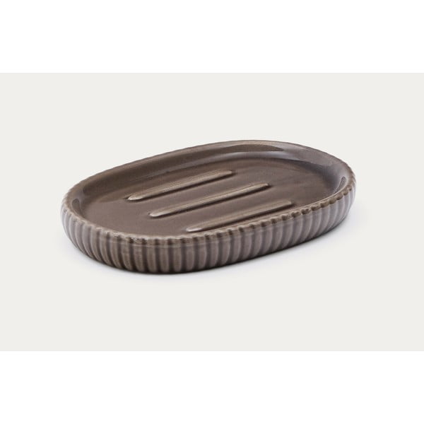 Temno rjav keramičen podstavek za milo Selime – Kave Home-image-4