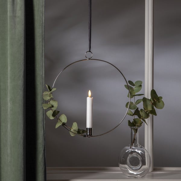 Svetlobna dekoracija v srebrni barvi Flamme Ring – Star Trading-image-4