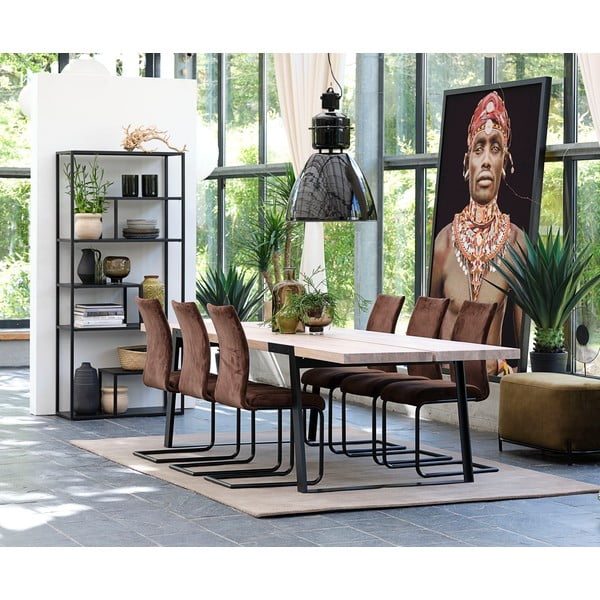 Črn kovinski regal Canett Lite, višina 188 cm-image-4