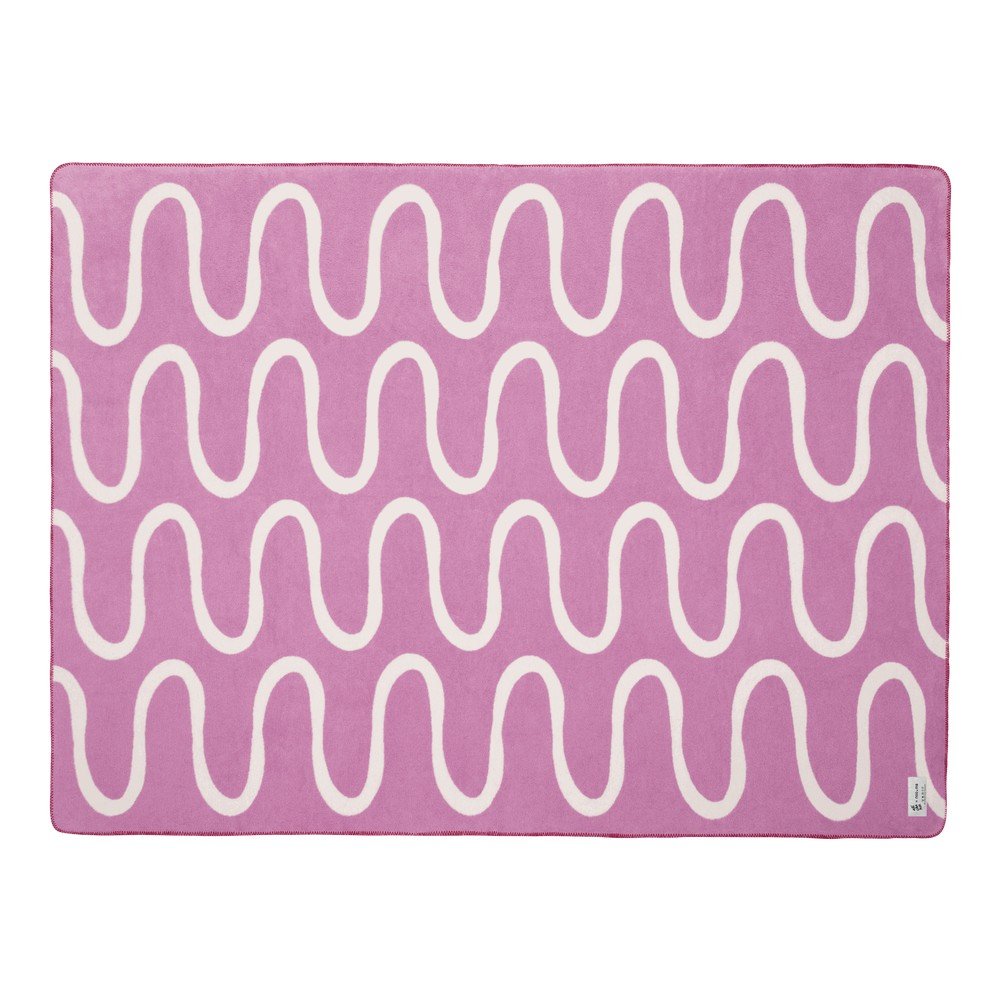 Rožnata odeja Swirl