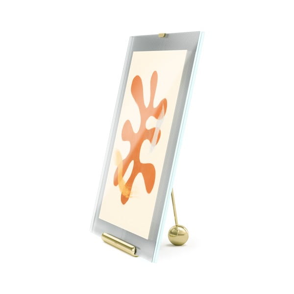 Steklen stoječ okvir v zlati barvi 26x30,5 cm Flute – Umbra-image-3