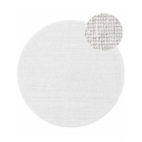 Svetlo siva obojestranska/ročno tkana okrogla preproga iz jute ø 200 cm Bouclé Jaipur – Hanse Home