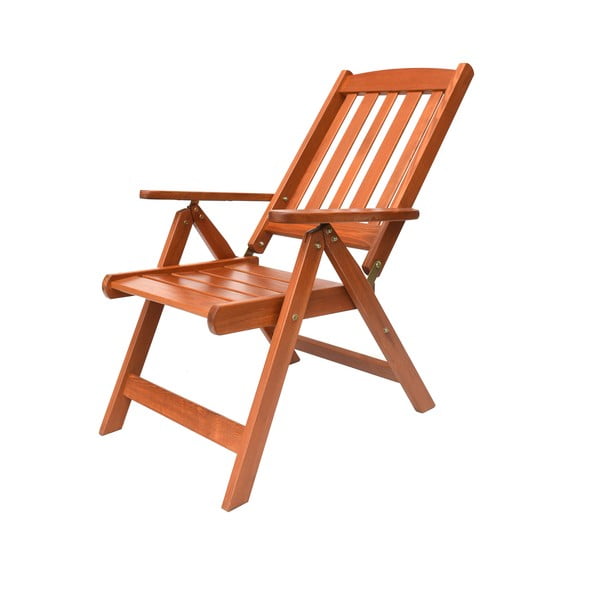 Rjav vrtni stol iz masivnega lesa Luisa – Rojaplast-image-3