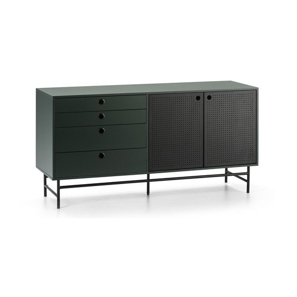 Črno-zelena komoda Teulat Punto, širina 150 cm-image-3