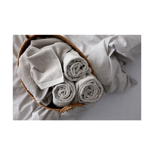 Svetlo siva frotirna bombažna brisača 30x30 cm Comfort – Södahl-image-2