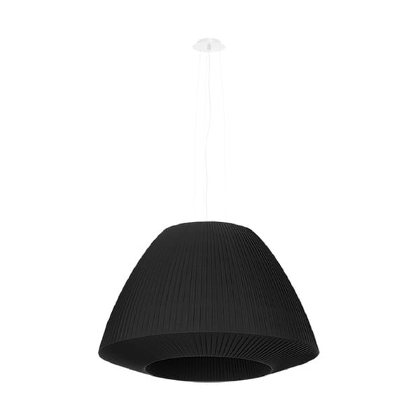 Črna viseča svetilka s steklenim senčnikom ø 60 cm Soprano - Nice Lamps
