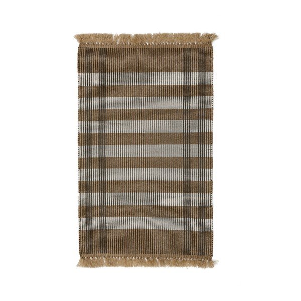 Bež obojestranska/ročno tkana preproga 60x90 cm Barani – Kave Home