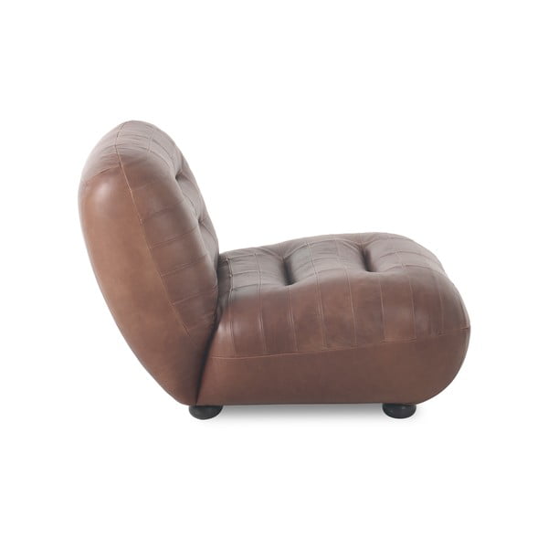 Rjav usnjen fotelj Wyatt – Dutchbone-image-2