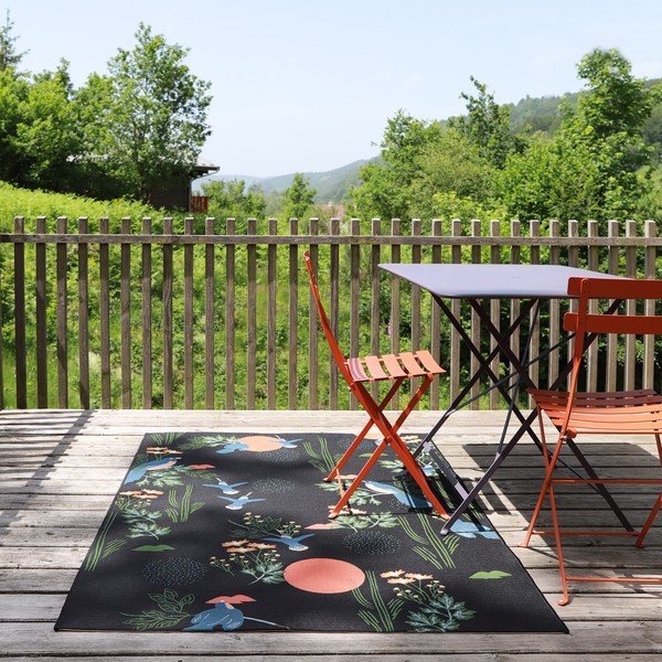 Črna preproga 123x180 cm Bloom - Nattiot-image-3