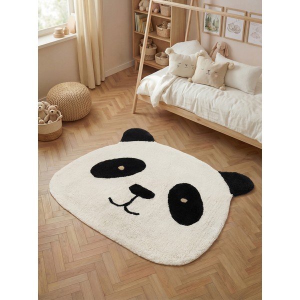 Črna/kremno bela pralna/ročno tkana bombažna otroška preproga 103x120 cm Snuggle Patsy – Hanse Home-image-1