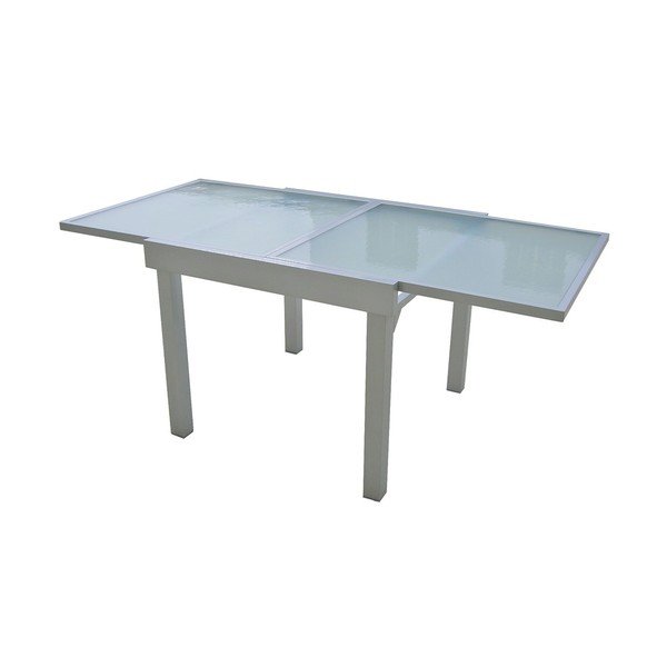 Vrtna miza s stekleno mizno ploščo 90x90 cm Lola – Garden Pleasure-image-2