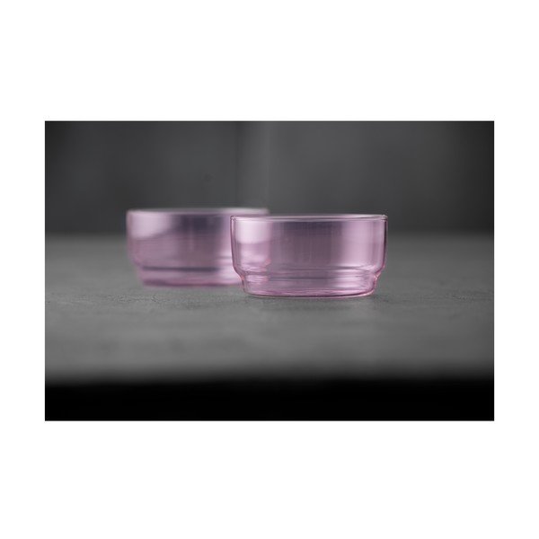 Rožnate steklene skledice v kompletu 2 ks 500 ml Torino – Lyngby Glas-image-2